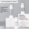 3Pcs Transparent Airless Pump Bottles Refillable Empty Clear Travel Lotion