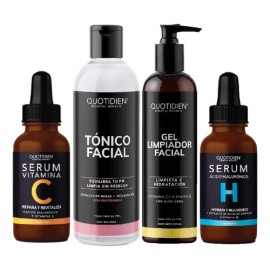 Tónico Facial Quotidien Con Agua De Rosas + Vitamina B5 + Niacinamida - Skincare - Toner Skin Care Piel Grasa - Limpiador Facial - Hidratante -Antioxi