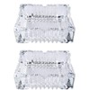 2PCS 4 inch Ashtray,Square Tabletop Glass Ashtray Smoke Collectible Tribal