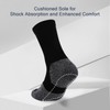 Kodal Copper Mens Ankle Socks Cushioned Athletic Cotton Quarter Socks