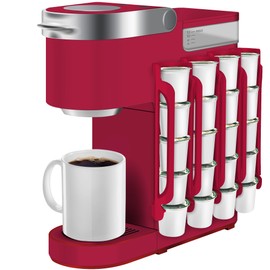 kedofa K Cup Holder for Keurig: Coffee Pod Holder for Counter Small Space - Kcup holder for Wall Mount (4, Rose Red)
