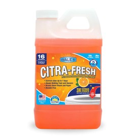 Walex Citra-Fresh Liquid Holding Tank Treatment for RV, Camper & Marine - Black Water Tank Deodorizer for Rapid Breakdown of Waste & Toilet Paper, Biocide-Free, Septic Tank Safe, 32oz