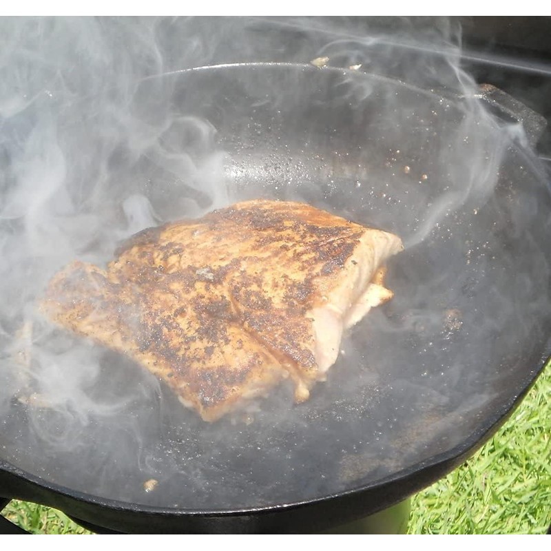 King Kooker 20-inch Oversized Seasoned Cast Iron Skillet Heavy Duty