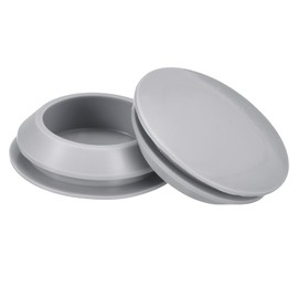 QUARKZMAN 5 Stück Gummistopfen, Gummistopfen Runde Einrastlochstopfen für 30-33mm Loch, Lochstopfen Wasserdichter Lochstopfen für Metallrohr, Möbel Endkappen Einsätze, Grau