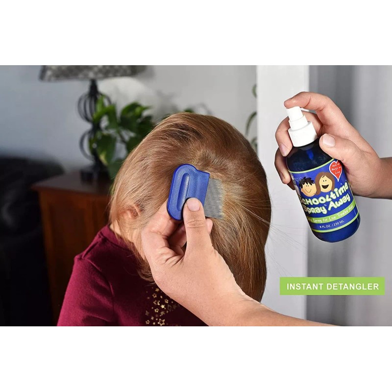 Schooltime Peine Para Piojos Y Liendres De Acero Inoxidable