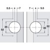 Gedotec® Mitre Furniture Door Hinge for 45° Opening Angle 135°