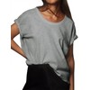 Tankaneo Womens Oversized Short Sleeve T Shirts Summer Casual Crew