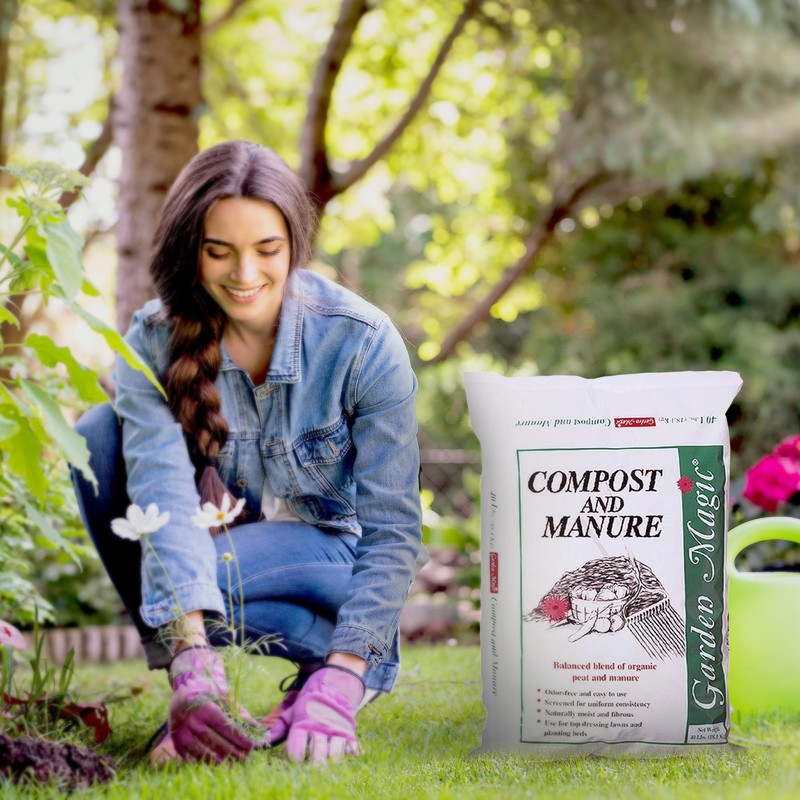 Michigan Peat 40 Pound Garden Magic Compost and Manure with