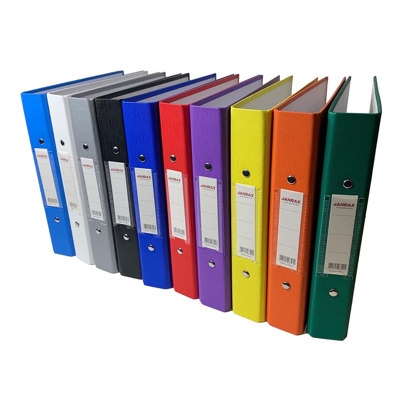 A5 Small Yellow Paper Over Board Ring Binder by Janrax