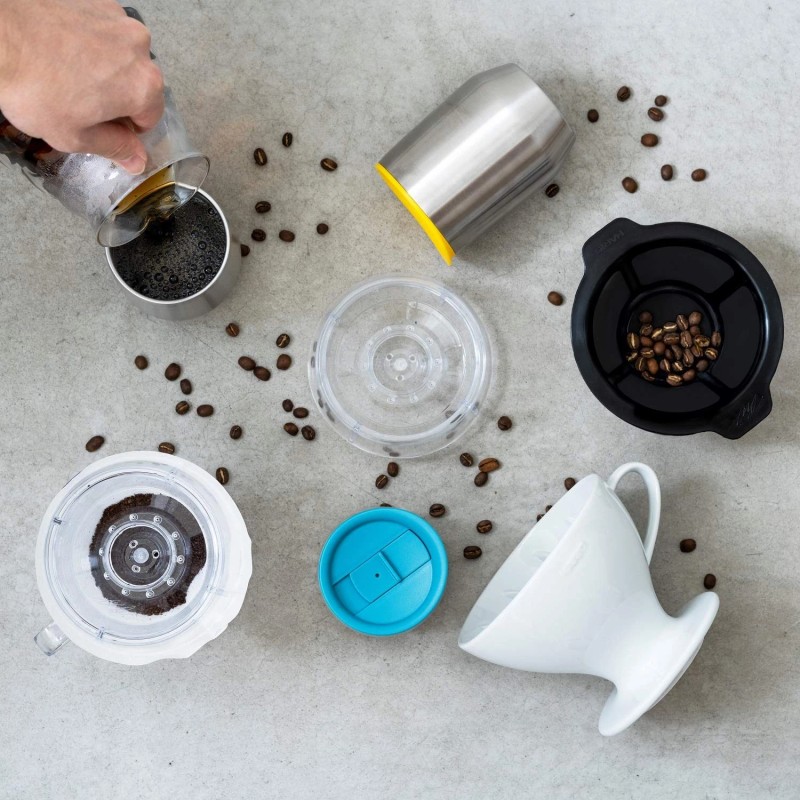 Hario V60 Coffee Maker Drip Assist Set With Paper Filters