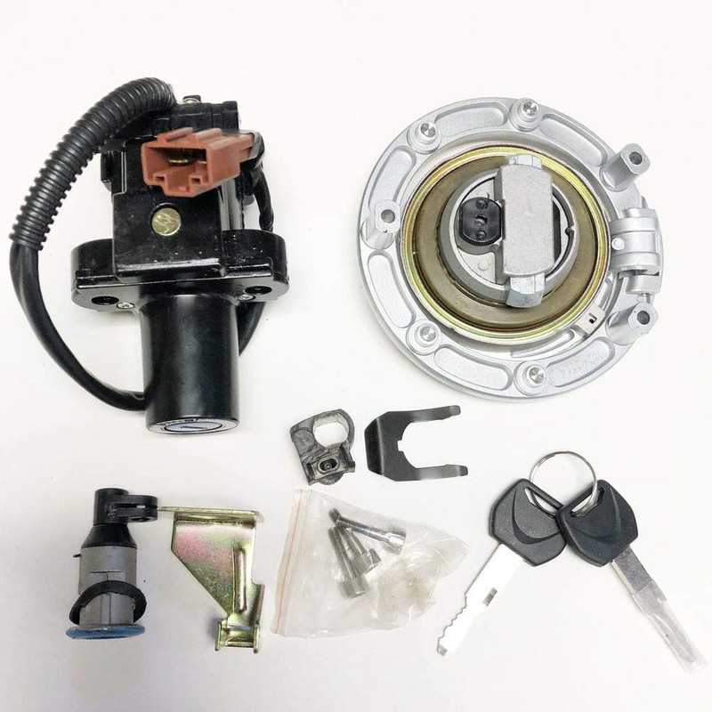 WOWTK Ignition Switch Fuel Gas Cap Seat Lock Key for