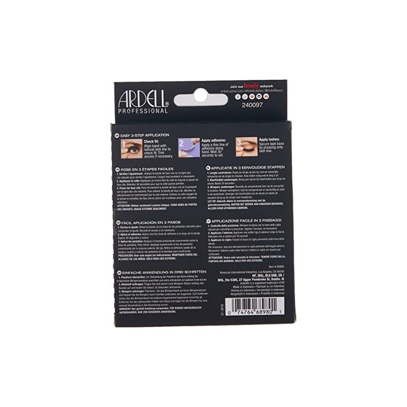 5 Pack Black Wispies Lashes