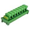 DIN Rail Mount 10A/300V Pluggable Screw Terminal Block Distribution Module