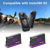 2 Pack 360 X5 Batteries & Charger Compatible with Insta360