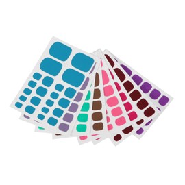FOMIYES Nail Art Patches Toe Nail Stickers Set 8 Sheets Designs for Women Girls