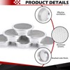 Verplexter 2-Inch Round Open Screen Vent, Mill Finish, 6 Pack