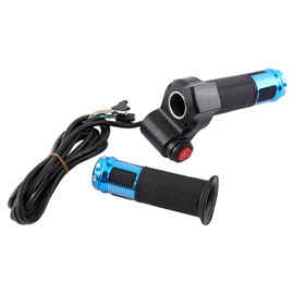 Twist Throttle Grips 3 Speed With LED Display Screen Handle For Electric Bike (blue)