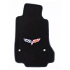 AFM NEW! Black Carpet FLOOR MATS 2008-2013 Corvette W/ Embroidered