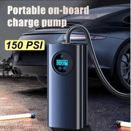 Car Tire Inflator Air Compressor 150PSI Portable Air Pump Car Bike Motorcycle