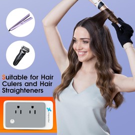 220V to 110V Voltage Converter US to Europe for Curling Iron and Hair Straighteners, Power Converter for European Travel Plug Adapter with 2 USB A & 2 USB C Ports (Type C-Europe)