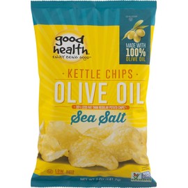 Good Health Olive Oil Kettle Style Chips with Sea Salt 5 oz. Bag (4 Bags)