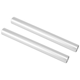 Haoge VA-PR15W 15cm / 5.9 Inch Long Aluminum Alloy Rod 15mm Rods with M12 Thread for Camera Rail Support System Rig Shoulder Pads Monitor Mount Rod Clamp Base Mattebox Follow Focus Silver (Pack of 2)