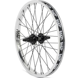 Rant Party On V2 Cassette Rear BMX Wheel Left Hand Drive Silver