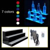SOFEDY LED Lighted Liquor Bottle Display Shelf, 31inch LED Bar