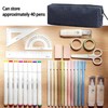MEISO Large Capacity Pencil Case, Portable Pencil Case for Kids