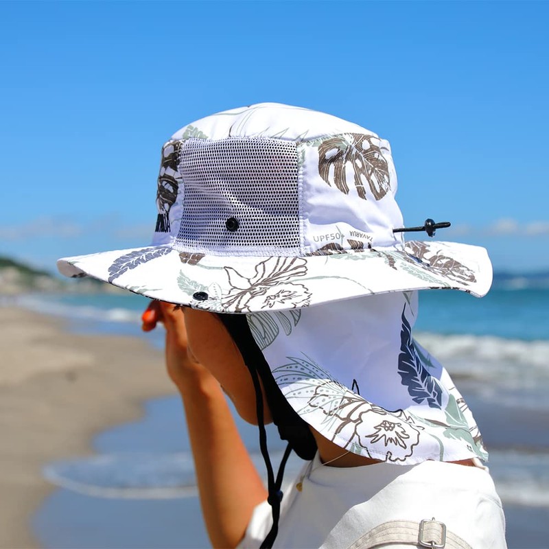 Tabarua TM1006 Sun Shade Surf Hat, UPF 50+, Unisex, Wide