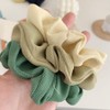 FEIFEI’S BOW 7PCS Colour Pearl Hair Scrunchies For Girls Women