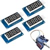 DUBEUYEW Display Module TM1637 0.36'' 4-Digit 7 Segment 4 Bits