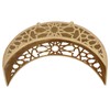 Ramadan Tray Moon Shape Large Capacity 11.8x8.3x3.1in Decorative Iron Serving