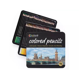 Colore 48-Piece Premier Colored Pencil Set