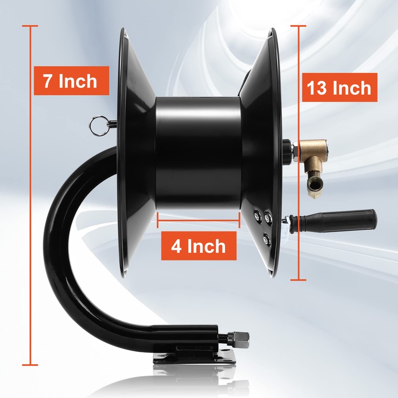 Tool Daily Pressure Washer Hose Reel, 100 FT Heavy Duty