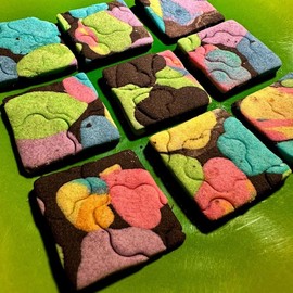 Homemade Gluten Free Rainbow & Black Cocoa Shortbread Cookies - Girlypop!!