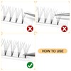 Premade Fans Eyelash Extensions 5D 0.10mm C 15mm Short Stem|Optinal