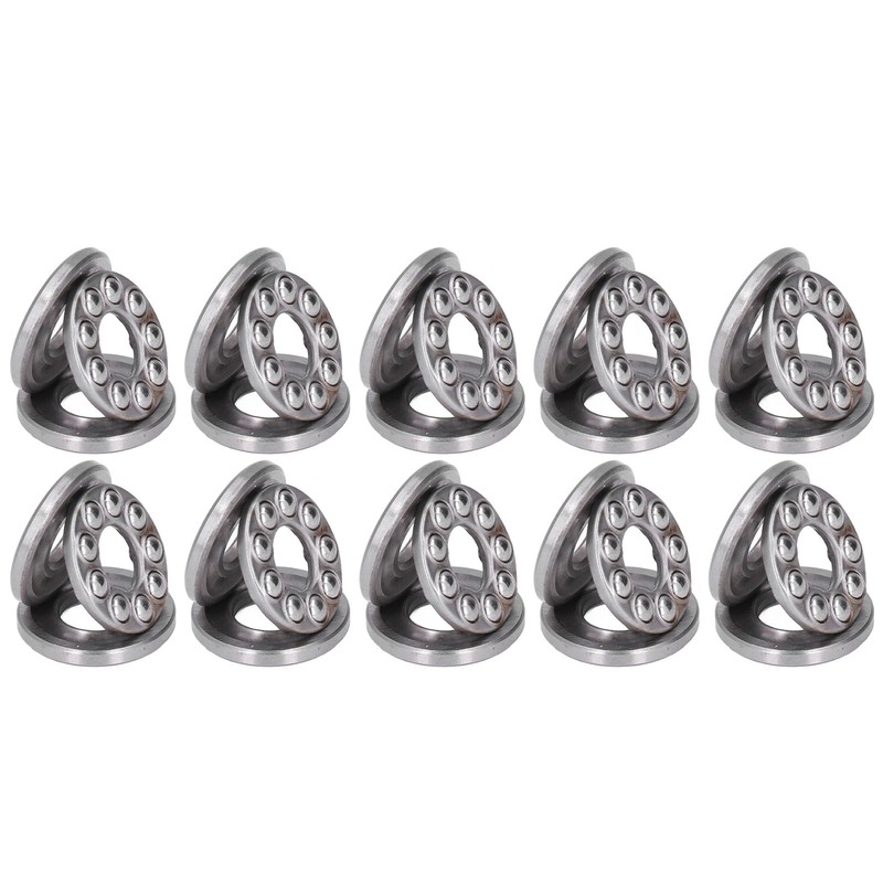 10Pcs Thrust Ball Bearing Single Direction Accessory Replacement Set Kit