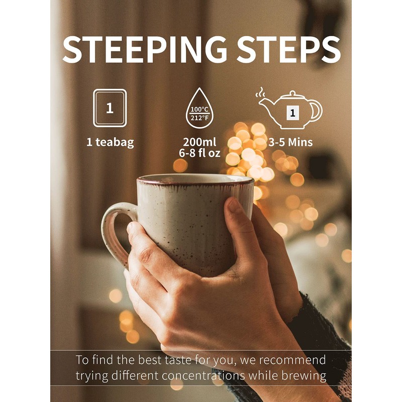 TeeLux Decaf Green Tea Bags, Pure Decaffeinated Green Tea, Super