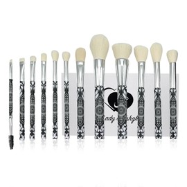Pinceles de Maquillaje Eshghe-Mani Por | Juego de Brochas de Maquillaje de Cara Completa de 12 Piezas | Brochas de Maquillaje Profesionales Similares Al Cabello Naturales | Viene Con Caj