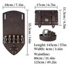 HiiFeuer 3 Pieces Medieval Alchemy Faux Leather Belt Bag Set