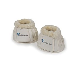Shires ARMA Fleece Over Reach Boots - White Extra Full