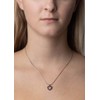 SILVEGO Women's 925 Sterling Silver Heart Pendant with Real Garnet,