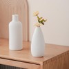 White Ceramic Vase Set 4PCS Small Vases for Flowers, Ceramic