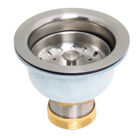 Speakman S-3471-SS Kitchen Deep Dish Posi-Lock Assembly Round Drain, Stainless Steel