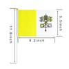 10 Pack Vatican Flags on Stick 5x8 Inch,Patriotic Decorations,Classroom Decor,Small