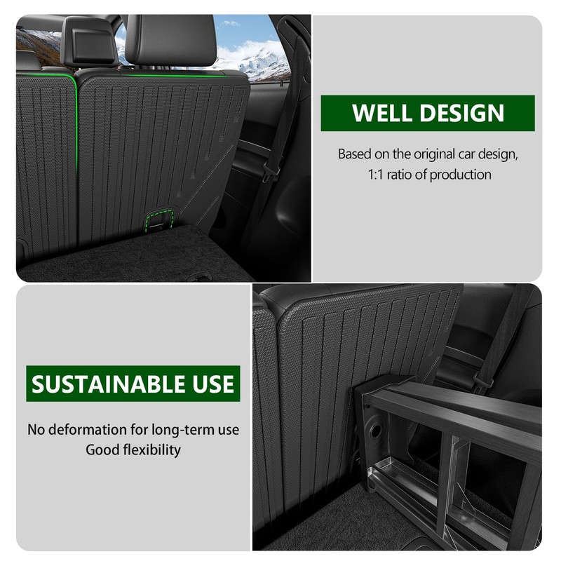 xipoqix 7 Seats Cargo Mat Compatible with 2016-2025 Dodge Durango