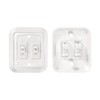 RV Designer S657, Wall Plate Switch, Double, White, 3.53" x