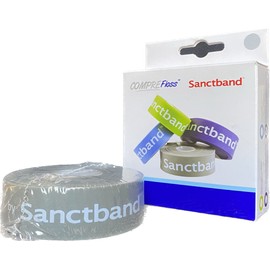 Sanctband Product of Malaysia Level 4 Extra-Heavy 1" X2m Comprefloss FlossBand Recovery Band Flossing Sore Muscles Increasing Mobility Stretch Reducing Soreness Improving Movement Reducing Soreness