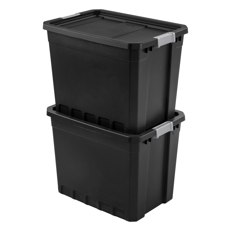 Sterilite Tote Stacker Black 27GA 14889004